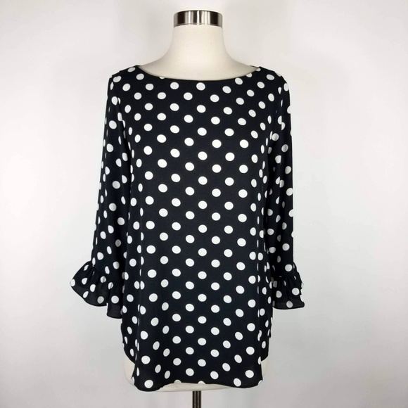 wallis polka dot top